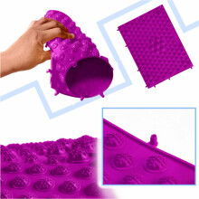 Ikonka Art.KX6356_5 Jutiminio masažo korekcijos kilimėlis violetinės spalvos