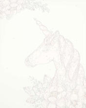 Ikonka Art.KX4497 Painting by numbers 40x50cm unicorn