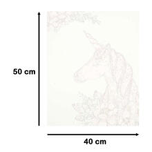 Ikonka Art.KX4497 Painting by numbers 40x50cm unicorn