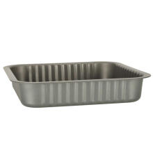 Ikonka Art.KX4468 Baking tray for casseroles, tarts, pizzas 24cm x 24cm grey