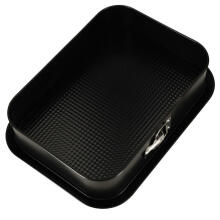 Ikonka Art.KX4467 Rectangular baking tray for cakes, desserts 34cm x 24cm black