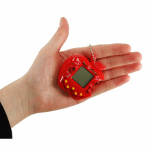Ikonka Art.KX9721_5 Žaislinis Tamagotchi elektroninis žaidimas obuolys raudonas