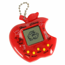 Ikonka Art.KX9721_5 Rotaļlieta Tamagotchi elektroniskā spēle ābolu sarkans