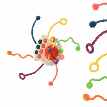 Ikonka Art.KX4602_1 Montessori sensorinis žaislas - kramtukas raudonas