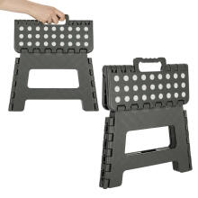 Ikonka Art.KX4404_1 Non-slip folding stool 22cm dark grey