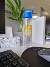 Ikonka Art.KX4391_3 Water bottle with fruit insert 800ml blue