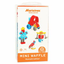 Ikonka Art.KX4384 Construction blocks mini waffle boy 70 pieces