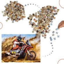 Ikonka Art.KX4377 CASTORLAND Puzzle 300 gabaliņi Dirt Bike Power - Motociklists 8+