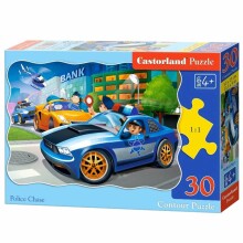Ikonka Art.KX4374 CASTORLAND Puzzle 30 pieces Police Chase - Police 4+