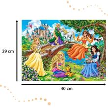 Ikonka Art.KX4371 CASTORLAND Puzzle 70 pieces Princesses in Garden - Princesses in the Garden 5+