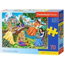 Ikonka Art.KX4371 CASTORLAND Puzzle 70 pieces Princesses in Garden - Princesses in the Garden 5+