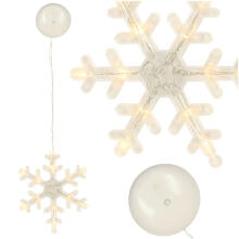 Ikonka Art.KX5246_5 LED piekaramais apgaismojums Ziemassvētku dekorēšana sniegpārsla 45cm 10 LED diodes
