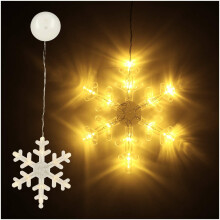 Ikonka Art.KX5246_5 LED piekaramais apgaismojums Ziemassvētku dekorēšana sniegpārsla 45cm 10 LED diodes