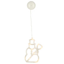 Ikonka Art.KX5246_6 LED piekaramais apgaismojums Ziemassvētku rotājums sniegavīrs 49cm 10 LED diodes
