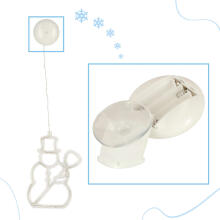 Ikonka Art.KX5246_6 LED piekaramais apgaismojums Ziemassvētku rotājums sniegavīrs 49cm 10 LED diodes