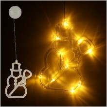 Ikonka Art.KX5246_6 LED rippvalgustid jõulukaunistus lumememm 49cm 10 LEDid