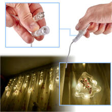 Ikonka Art.KX5249_2 LED Ziemassvētku eglīte attēlu aizkaru gaismas 3m 10 USB spuldzes