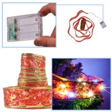 Ikonka Art.KX4352_2 Lente dekoratīvā LED lente 10m 100LED Ziemassvētku eglīte iedegas Ziemassvētku rotājumi daudzkrāsains ar baterijām