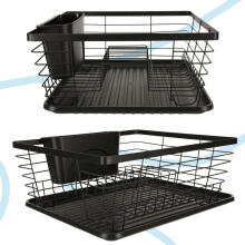 Ikonka Art.KX4347 Dish drainer cutlery tray black