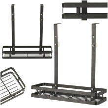 Ikonka Art.KX4321 Stainless steel shower shelf black