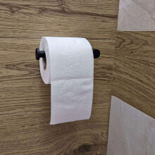 Ikonka Art.KX4316 Loft tualetes papīra turētājs melns WC