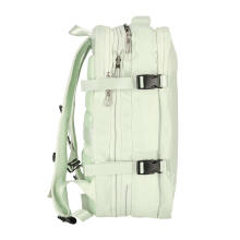 Ikonka Art.KX4109_1 Plecak podróżny na laptopa rozkładany 26-36L kabel USB pojemny wodoodporny zielony