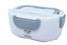 Ikonka Art.KX4077 "Adler" AD 4474 pilka Šildomas maisto indas pietų dėžutės rinkinys indas atskiriamasis šaukštas 1,1 l