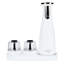Ikonka Art.KX4053 Adler AD 4449w Set of 3 spice grinders pepper mill salt shaker pepper shaker electric USB -C 1500 mAh