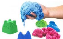Ikonka Art.KX9568_7 Kinetic sand 1kg in a bag orange