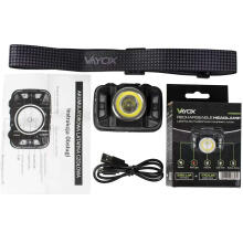 Ikonka Art.KX3907 LED lukturis uzlādējams lukturis ar kustības sensoru XTE 5W+COB 10W VA0025 VAYOX