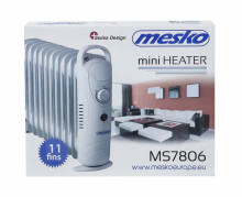 Ikonka Art.KX4117 Mesko MS 7806 Oil heater 11 ribs electric temperature control 1200W