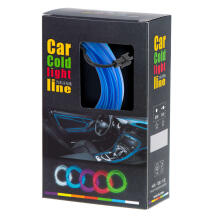 Ikonka Art.KX4956_1 LED ambient lighting for car / car USB / 12V tape 3m blue