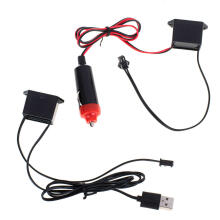 Ikonka Art.KX4956_1 LED ambient lighting for car / car USB / 12V tape 3m blue