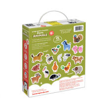 Banana Panda Progressive Puzzle Farm Animals Art.49208 Progresīvas mīklas lauksaimniecības dzīvnieki (30gab.)