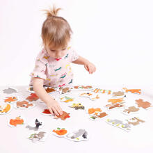 Banana Panda Progressive Puzzle Forest Animals Art.49206 Прогрессивные головоломки Лесные животные (33шт.)
