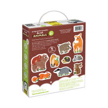 Banana Panda Progressive Puzzle Forest Animals Art.49206 Прогрессивные головоломки Лесные животные (33шт.)