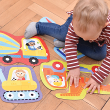 Banana Panda Hands at Play Construction Vehicles Art.33684 Puzle  (22gab.)