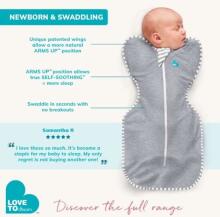 Love To Dream Swaddle Up Warm Dreamer Silly Goose Art.LTD-L1029267DBLXS Dusty Blue Kokvilnas autiņš NB izm.