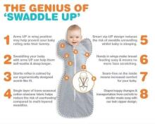 Love To Dream Swaddle Up Warm Dreamer Silly Goose Art.LTD-L1029267DBLXS Dusty Blue Kokvilnas autiņš NB izm.