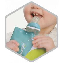 Kidsme Food Pouch Art.160490 LIS Sky Lime  Maināms uzgalis , 6+ mēn.