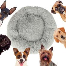 Ikonka Art.KX4105 Dog bed cushion plush couch mat playpen 60cm grey