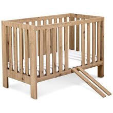 Klups Amelia II Oak Art.158217 Детская деревянная кроватка 120x60см