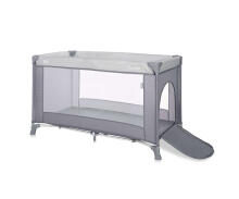Lorelli Torino Baby Cot  Art.10080452213 Grey Striped Bērnu manēža - ceļojumu gultiņa