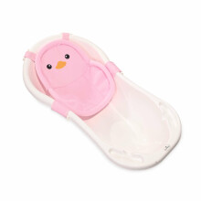 Lorelli Bath Net Penguin Art.10130980002 Pink Вставка в ванночку/Вкладыш для купания новорожденного