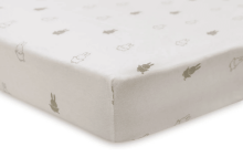 Jollein Jersey Sheet Happy Miffy Art.511-501-67093 Olive Green palags ar gumiju 90x50cm