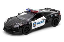 KINSMART Miniatūrais modelis - 2021 Corvette (Policija), izmērs 1:36
