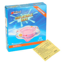 Ikonka Art.KX6793_2 Inflatable wheel with seat for children pink