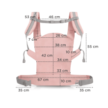 Kinderkraft Nino Confeetti Art.KNNINOCOPNK0000 Pink- baby carrier