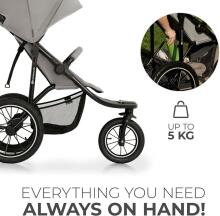 KinderKraft Helsi 2 Art.KSHELS00GRY0000 Dust Grey Pastaigu rati/ratiņi
