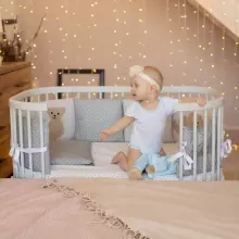 ComfortBaby Smart Trip 5 in 1 Art.00082003-NX Nature Apaļa Daudzfunkcionāla gulta 5 vienā